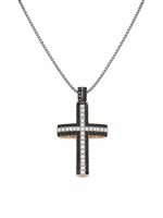 Collier Davite & Delucchi Femme in Or blanc Diamante CLU010791 BL1